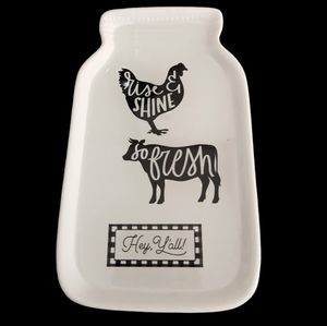 Ceramic Spoon Holder "Mason Jar"